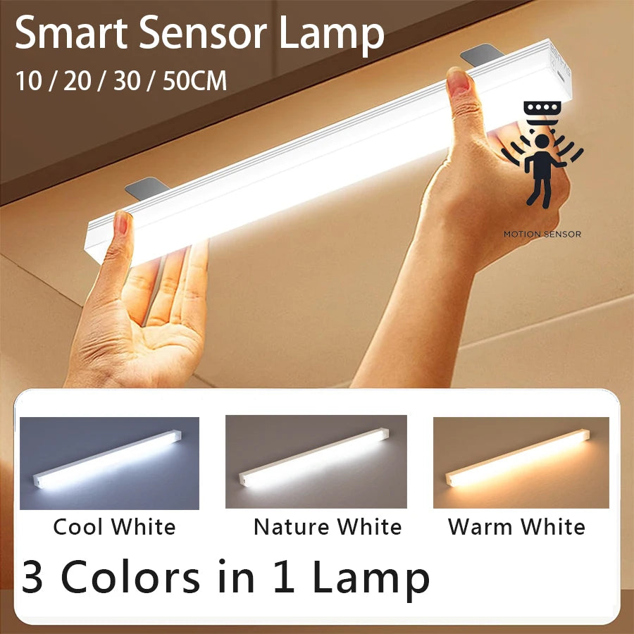 XTK Motion Sensor LED Light Bar - Rechargeable Magnetic Closet Light